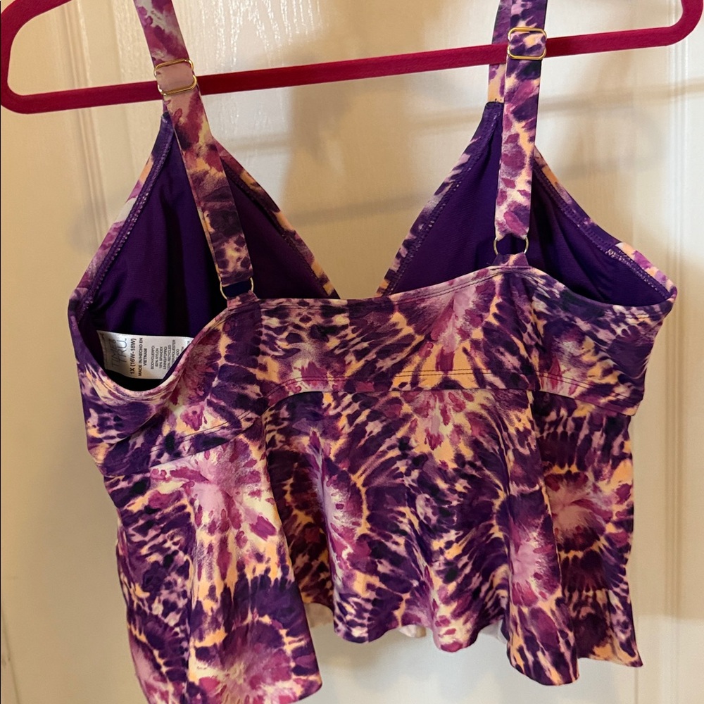 Time and Tru Purple and Pink Swimwear - Picture 3 of 6